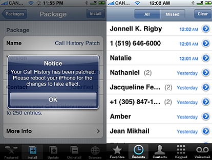 Aumentare il Registro Chiamate per iPhone 5 – Fino a 250 Voci Salvate!
