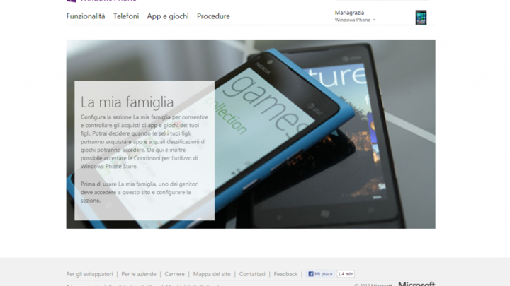 Disattivare l’Opzione ‘La Mia Famiglia’ di Windows Phone 8