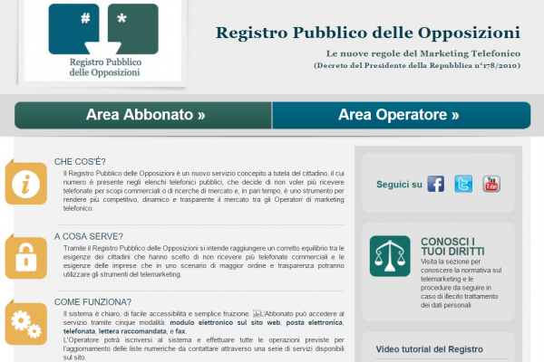 Registro delle Pubbliche Opposizioni