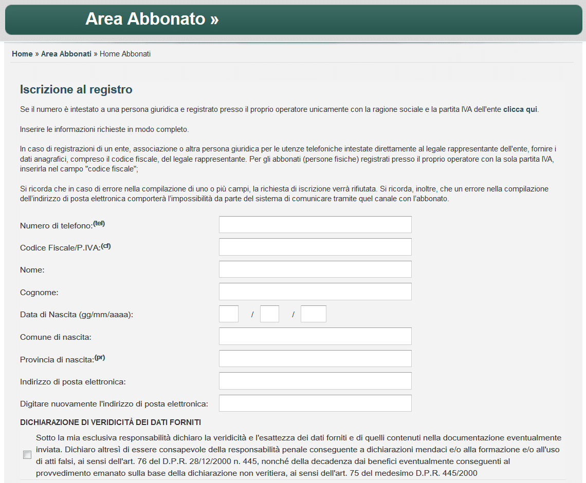 Registro delle Pubbliche Opposizioni Come Iscriversi