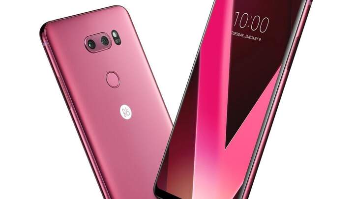 LG lancia LG V30 pink Raspberry Rose