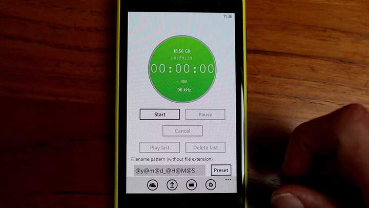 App registratore su Nokia Lumia