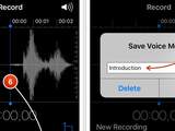 App registratore audio su iPhone