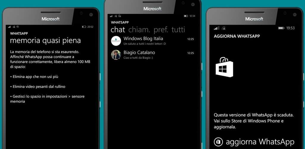 backup e ripristino chat di WhatsApp su Windows Phone