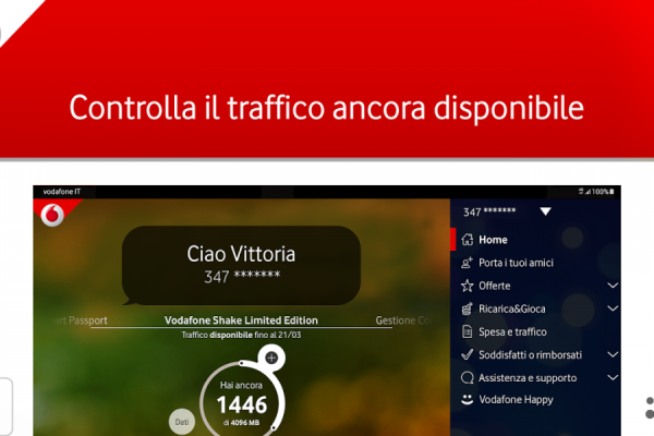 App My Vodafone Verifica Credito Residuo