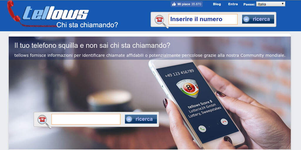 Bloccare callcenter e pubblicità con Tellows