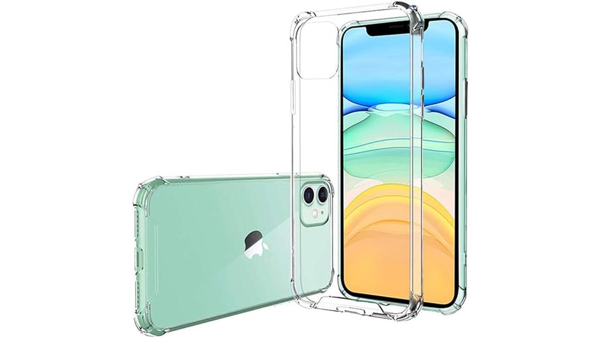 Hually Cover Compatibile con iPhone 11(6.1) Custodia Protettiva con Assorbimento degli Urti con Paraurti [Protettiva Sottile]