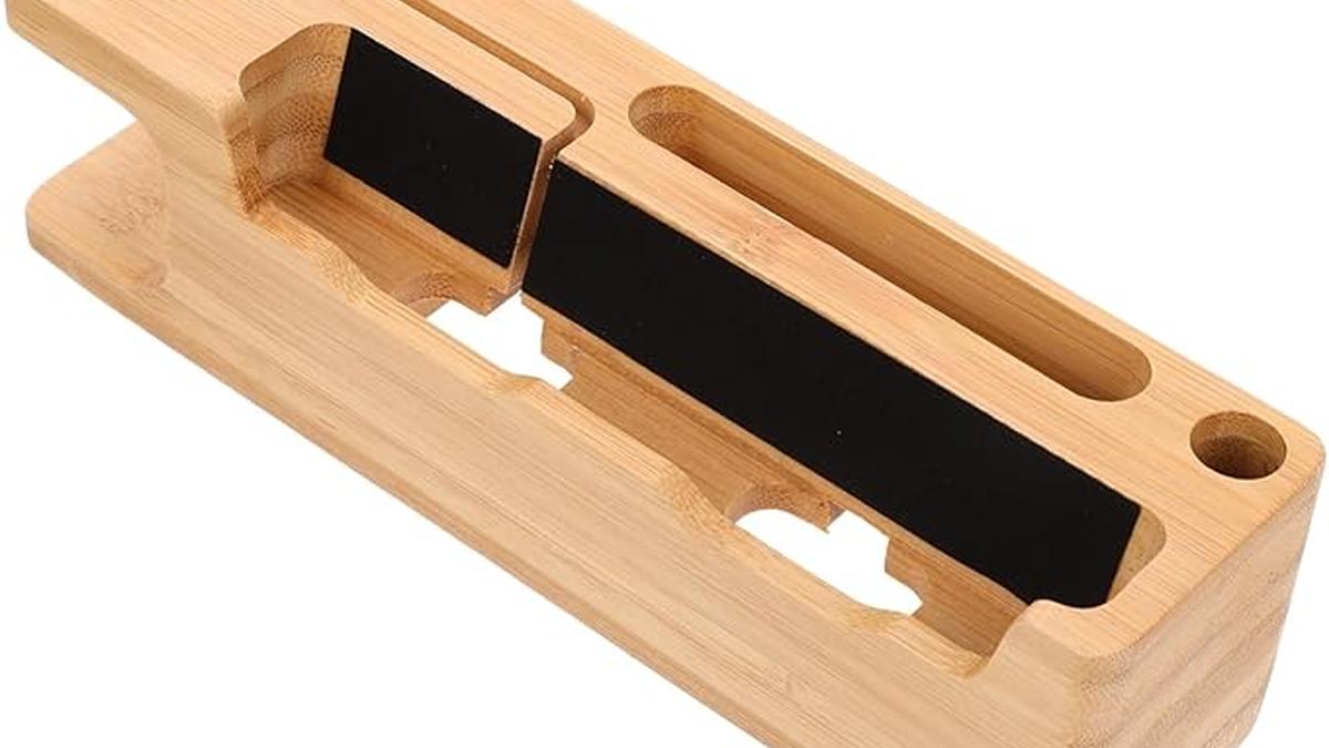 NUOBESTY Docking Station Legno per Telefono Elegante per Scrivania per Inaugurazione Casa 1 NUOBESTY Docking Station Legno per Telefono Elegante per Scrivania per Inaugurazione Casa