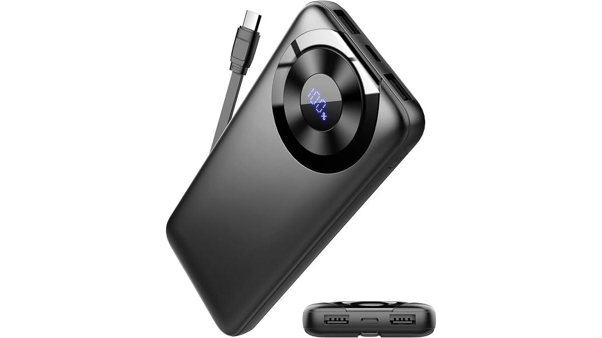 Power Bank 10000mAh Powerbank 3A Ricarica Rapida USB C Ingressi e Uscite
