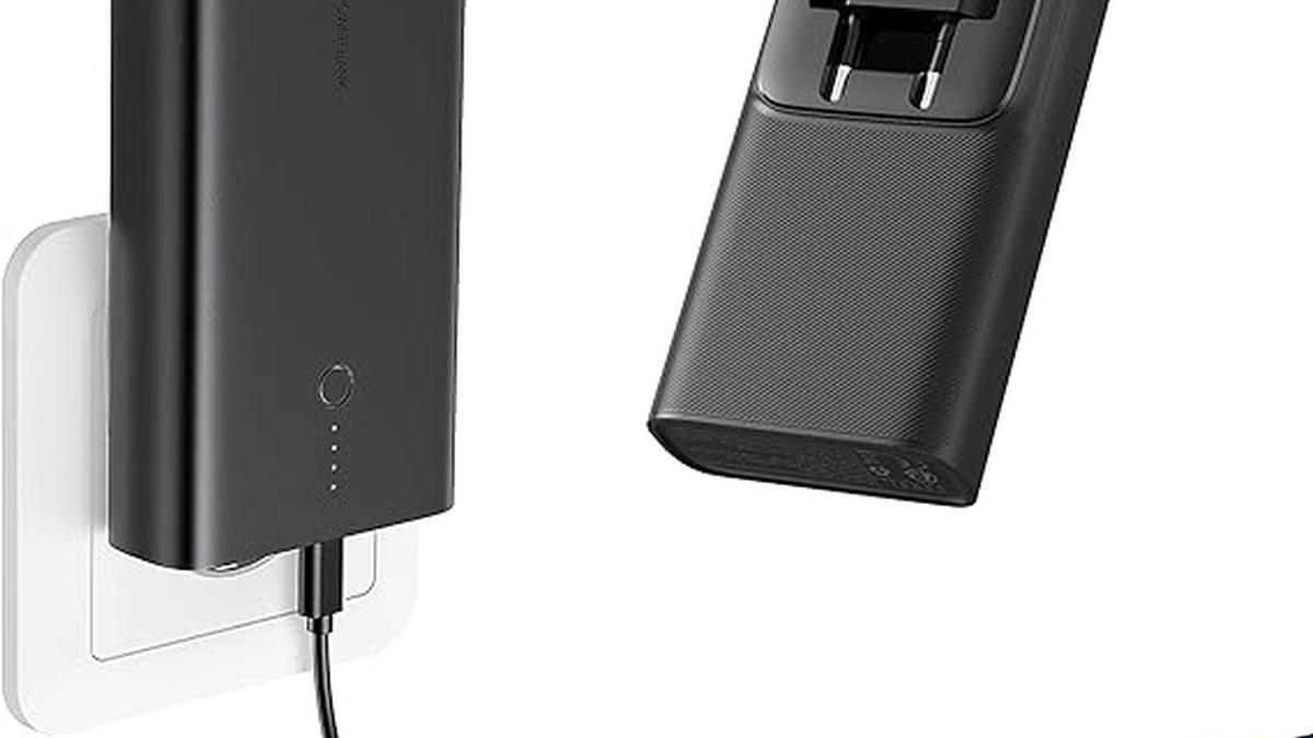 VRURC Power Bank 10000mAh con Spina Pieghevole 2 Ingressi & 3 Uscite 5 VRURC Power Bank 10000mAh con Spina Pieghevole 2 Ingressi & 3 Uscite