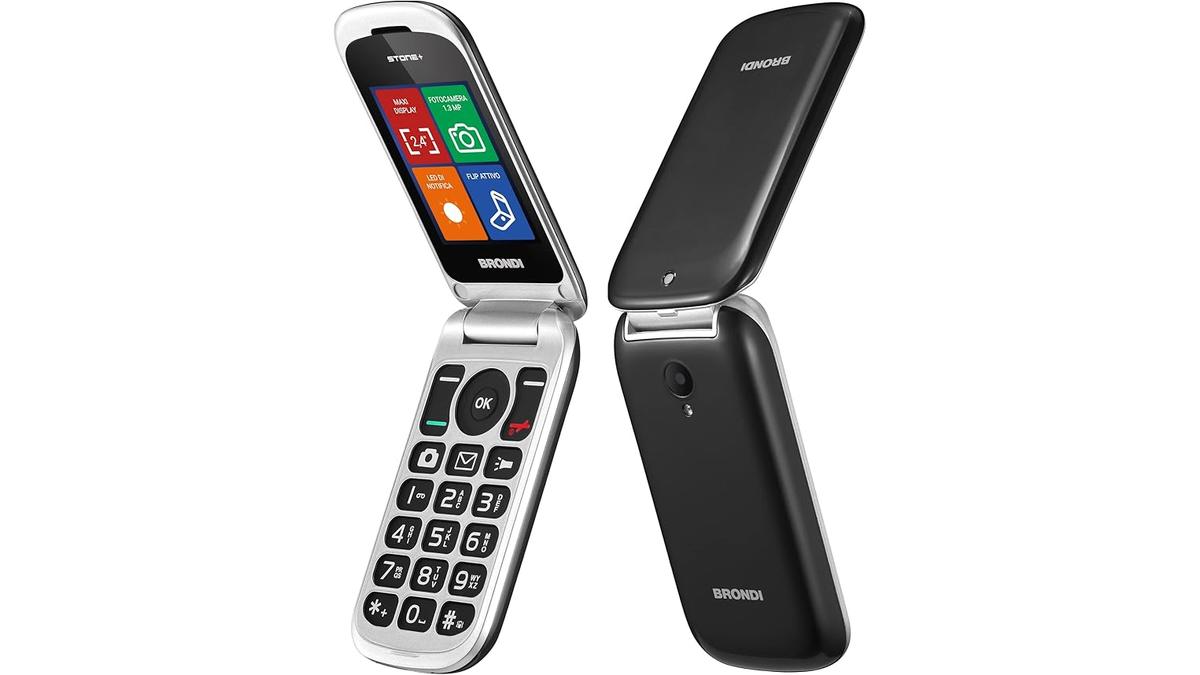 Brondi Stone+ Cellulare Flip Dual Sim 2.4 Pollici Nero 4 Brondi Stone+ Cellulare Flip Dual Sim 2.4 Pollici Nero