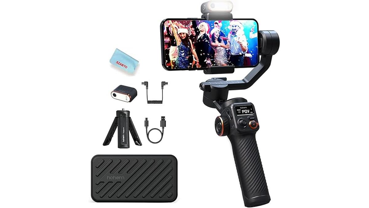 Hohem iSteady M6 Gimbal Stabilizzatore Smartphone AI OLED 400g 2 Hohem iSteady M6 Gimbal Stabilizzatore Smartphone AI OLED 400g