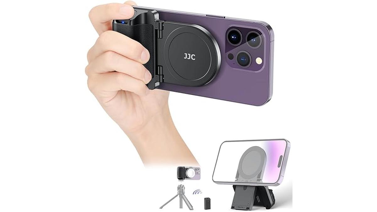 Supporto Magnetico JJC per Smartphone con Telecomando Bluetooth Treppiede Nero 12 Supporto Magnetico JJC per Smartphone con Telecomando Bluetooth Treppiede Nero