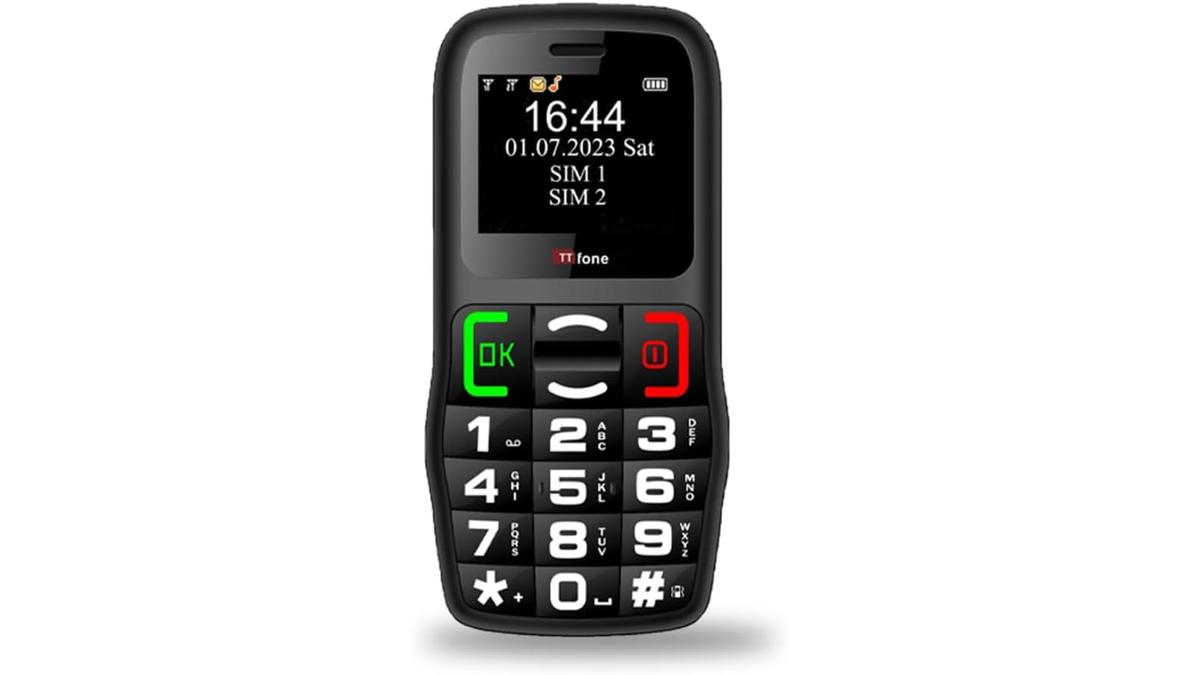 TTfone TT220 Telefono Anziani Big Button con Pulsante Emergenza Bluetooth e Batteria Lunga Durata