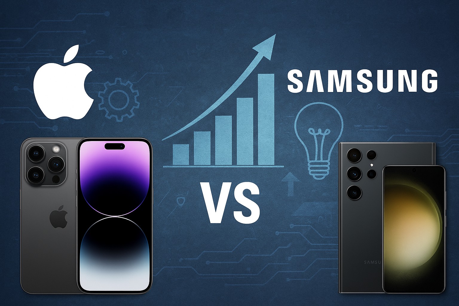 Apple Supera Samsung nella Spietata Lotta del Mercato degli Smartphone