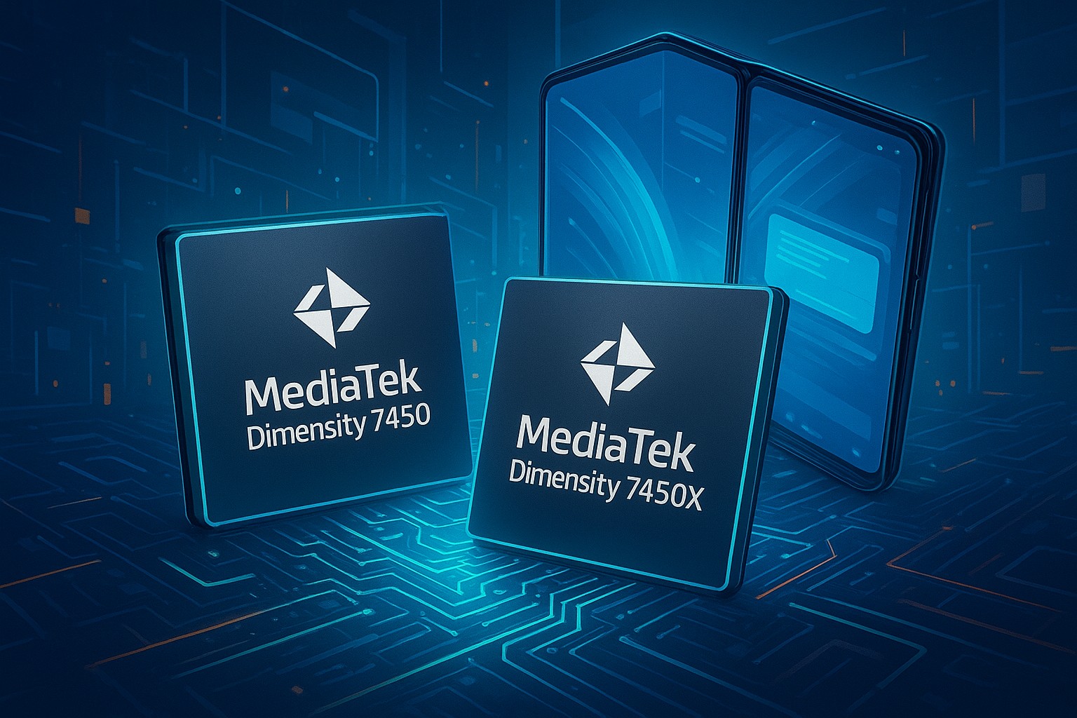 MediaTek Dimensity 7450 e 7450X: Innovazioni per Smartphone Pieghevoli