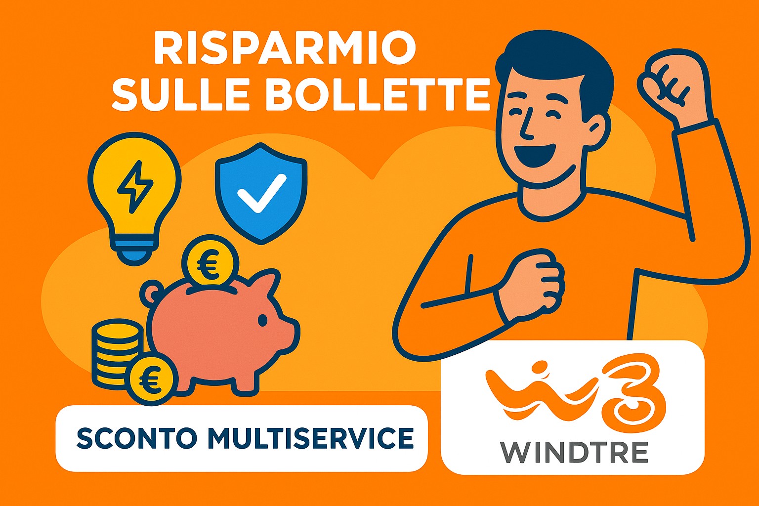 Scopri lo sconto Multiservice di WindTre per clienti già attivi