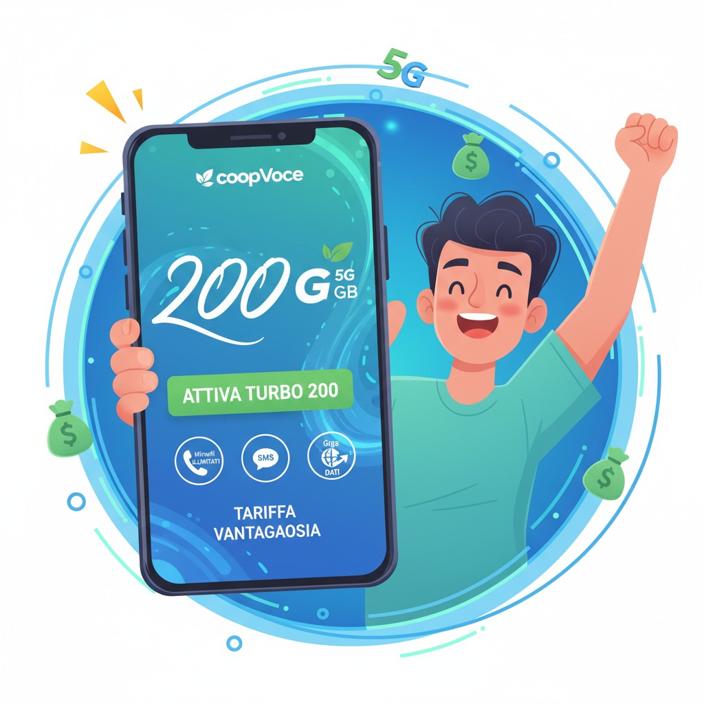CoopVoce: Attivazione Gratuita per Turbo 200 in 5G