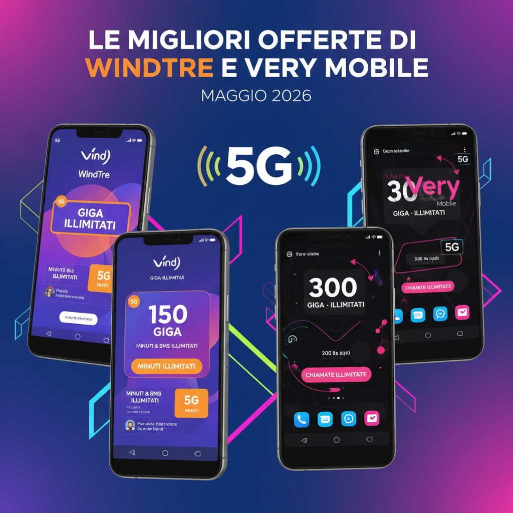 Le Migliori Offerte WindTre e Very Mobile di Maggio 2026