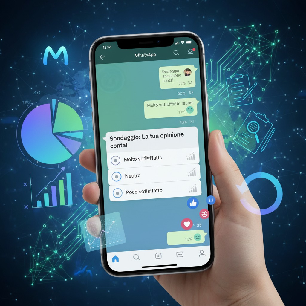 Meta vuole sapere cosa pensiamo: sondaggio su WhatsApp