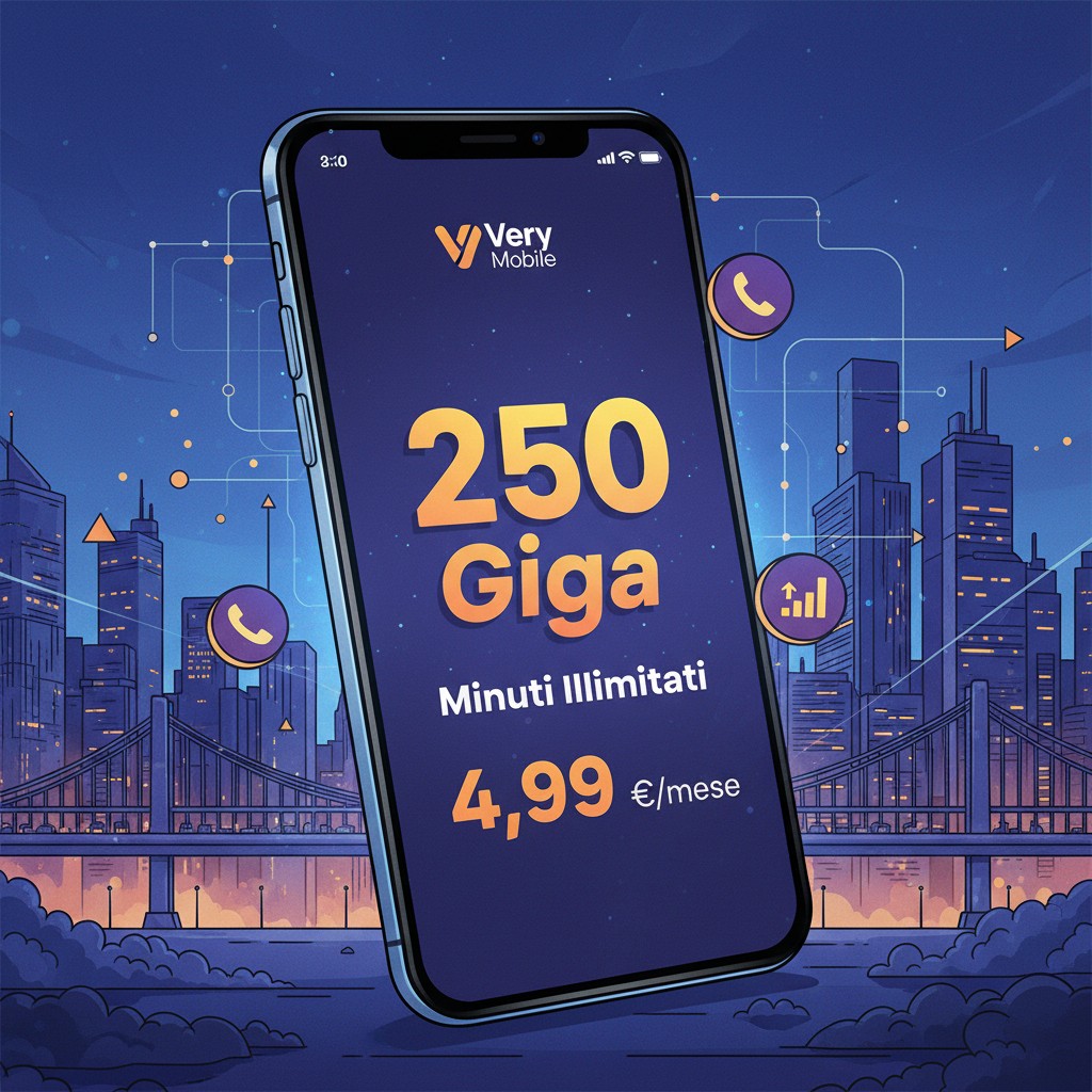 Very Mobile: 250 Giga a 4,99 euro per il ritorno dei clienti