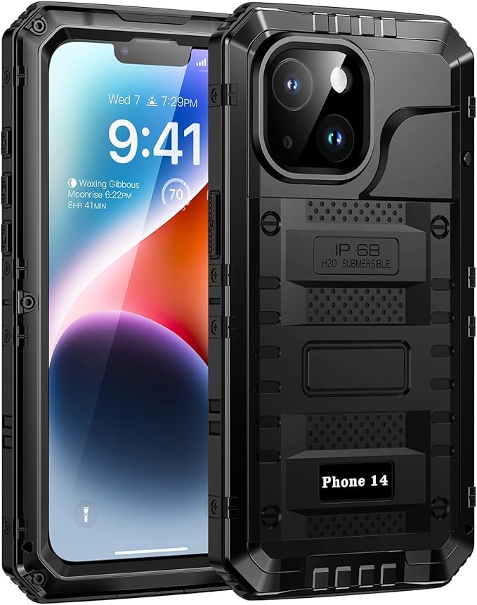 Cover impermeabile iPhone 14 Lanhiem IP68, antiurto militare 7 Cover impermeabile iPhone 14 Lanhiem IP68, antiurto militare