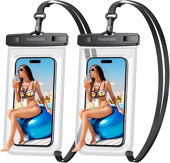 Custodia impermeabile smartphone IPX8 YeaVoic: 2 pezzi a 9,99 €