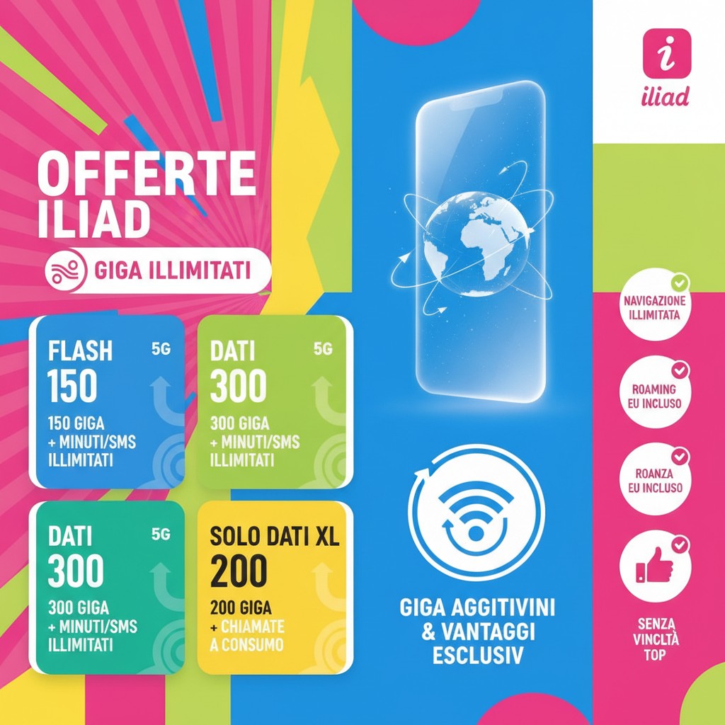 Iliad: Upgrade delle Offerte e Nuove Tariffe Giga 3 Iliad: Upgrade delle Offerte e Nuove Tariffe Giga