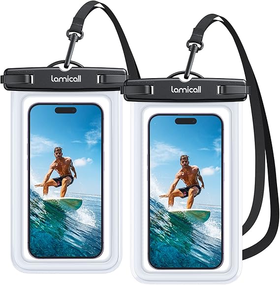 Lamicall Custodia Impermeabile IPX8 per Smartphone (2 Pezzi)