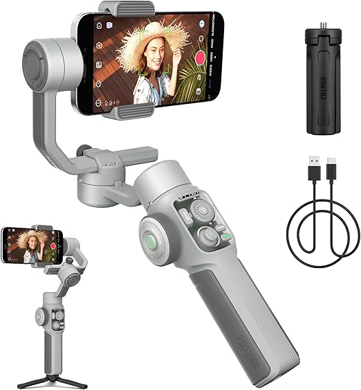 ZHIYUN SMOOTH 5E: gimbal a 3 assi con luce e treppiede a 49 € 12 ZHIYUN SMOOTH 5E: gimbal a 3 assi con luce e treppiede a 49 €