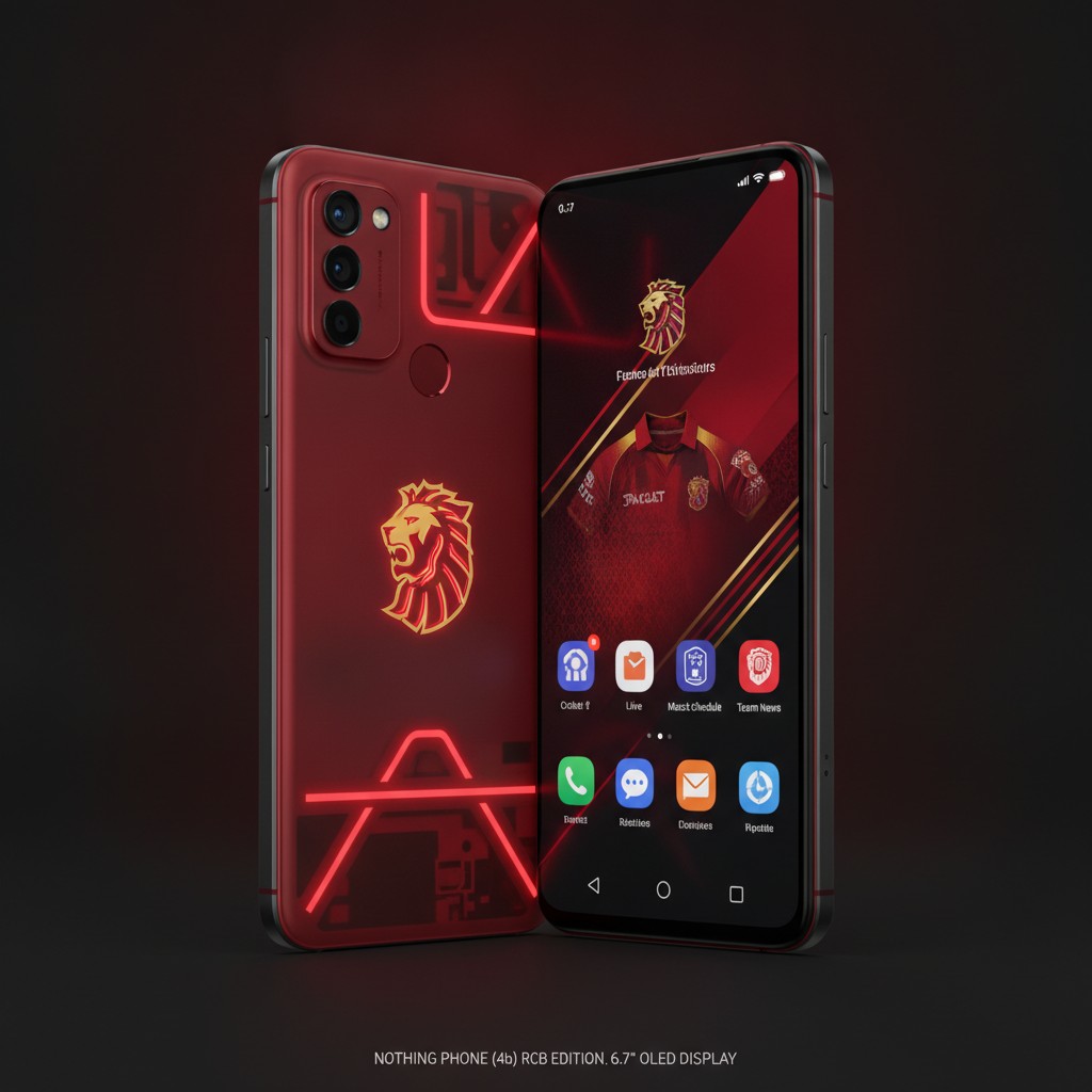 Nothing Phone (4b) RCB Edition: Svelato il Design e Specifiche 2 Nothing Phone (4b) RCB Edition: Svelato il Design e Specifiche