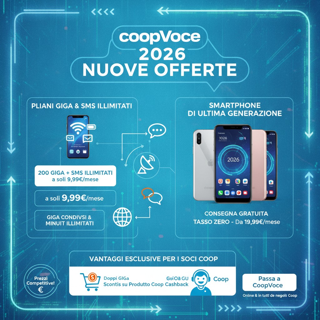 CoopVoce: Le Novità del 2026 e i Piani da Non Perdere 1 CoopVoce: Le Novità del 2026 e i Piani da Non Perdere