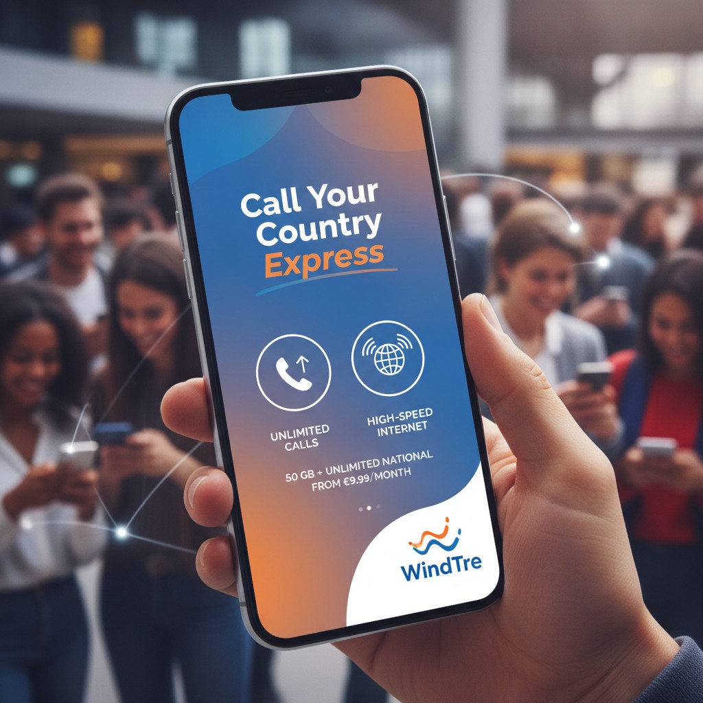 WindTre: Call Your Country Express a 7,99€